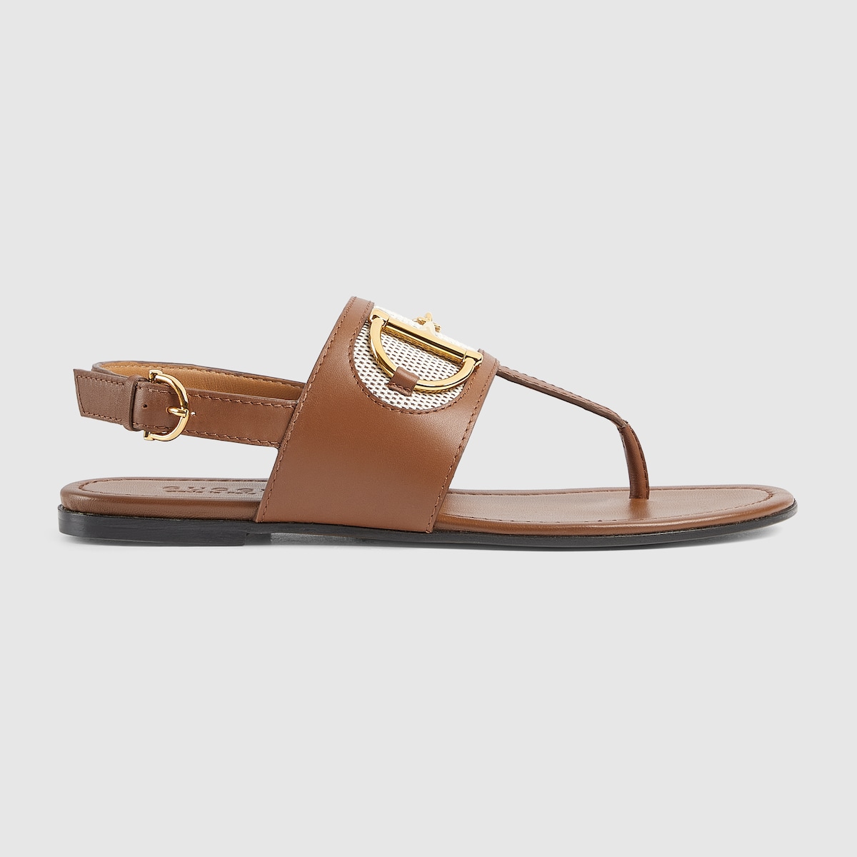 Gucci Women’s thong sandal with Horsebit - Image 1